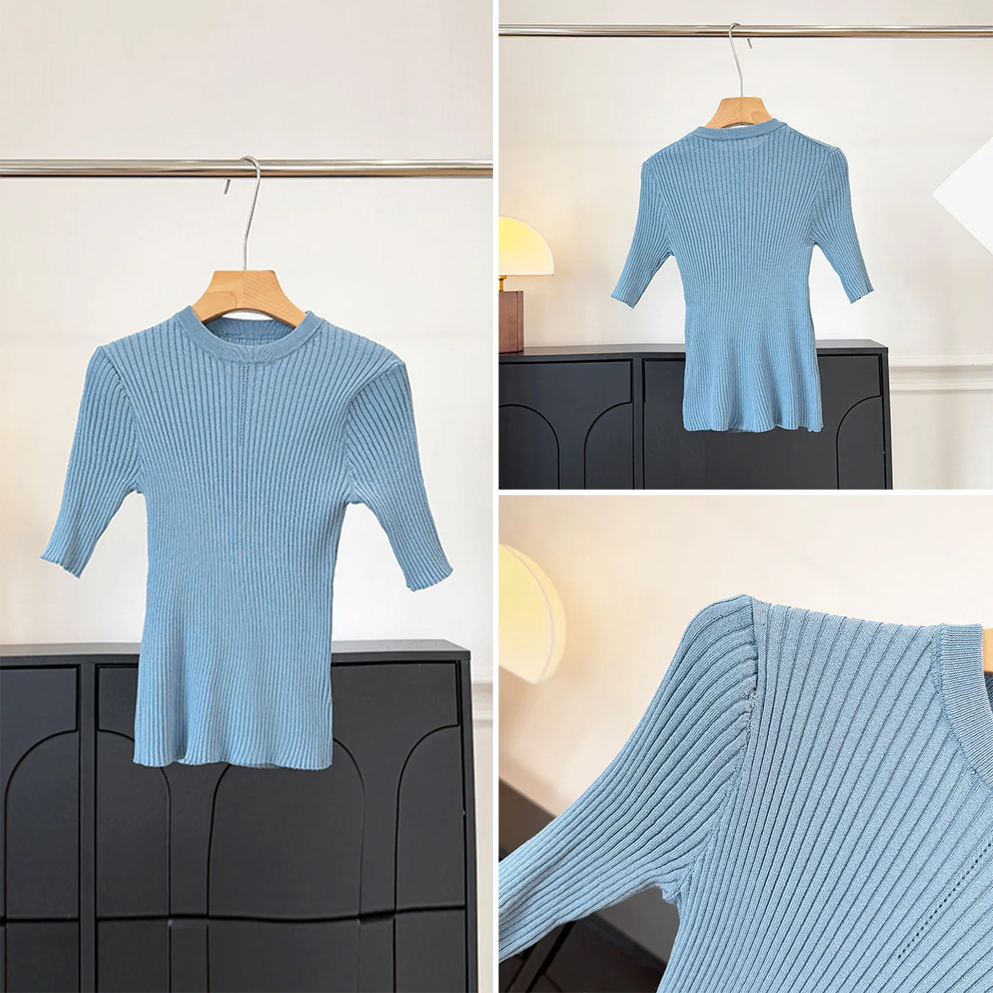 Fashionable Short Knitted T-Shirt Women's Summer 2026 New Arrival Stripe Texture Versatile Stylish Top ZADATA Brand
Fashionable Short Knitted T-Shirt Women's Summer 2026 New Arrival Stripe Texture Versatile Stylish Top ZADATA Brand