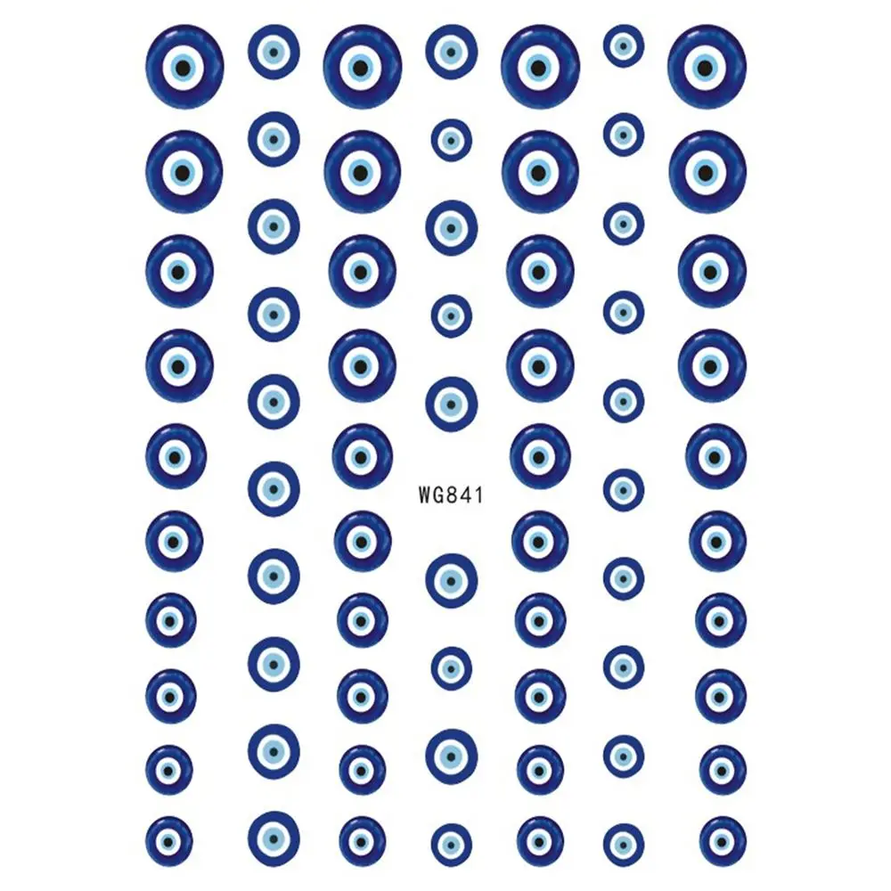 Evil Eye Back Glue Self Adhesive Blue Eye Nail Art Stickers Manicure Accessories DIY Nail Art Decorations 3D Eye Nail Decals
Evil Eye Back Glue Self Adhesive Blue Eye Nail Art Stickers Manicure Accessories DIY Nail Art Decorations 3D Eye Nail Decals