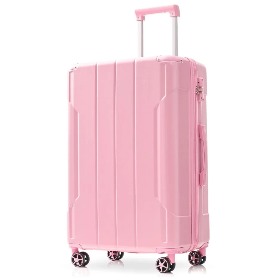 24" Hardshell Checked Luggage ABS Expandable Suitcase with TSA Lock and Double Spinner Wheels Lightweight Durable luggage Pink
24" Hardshell Checked Luggage ABS Expandable Suitcase with TSA Lock and Double Spinner Wheels Lightweight Durable luggage Pink
