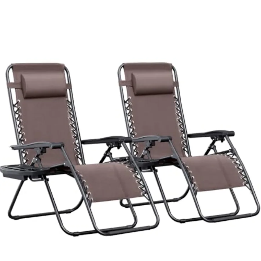 Zero Gravity Chairs Set of 2 Adjustable Steel Mesh Recliners Beach Deck Lawn Camping Patio Foldable Lounge Chair with Cup Holde
Zero Gravity Chairs Set of 2 Adjustable Steel Mesh Recliners Beach Deck Lawn Camping Patio Foldable Lounge Chair with Cup Holde