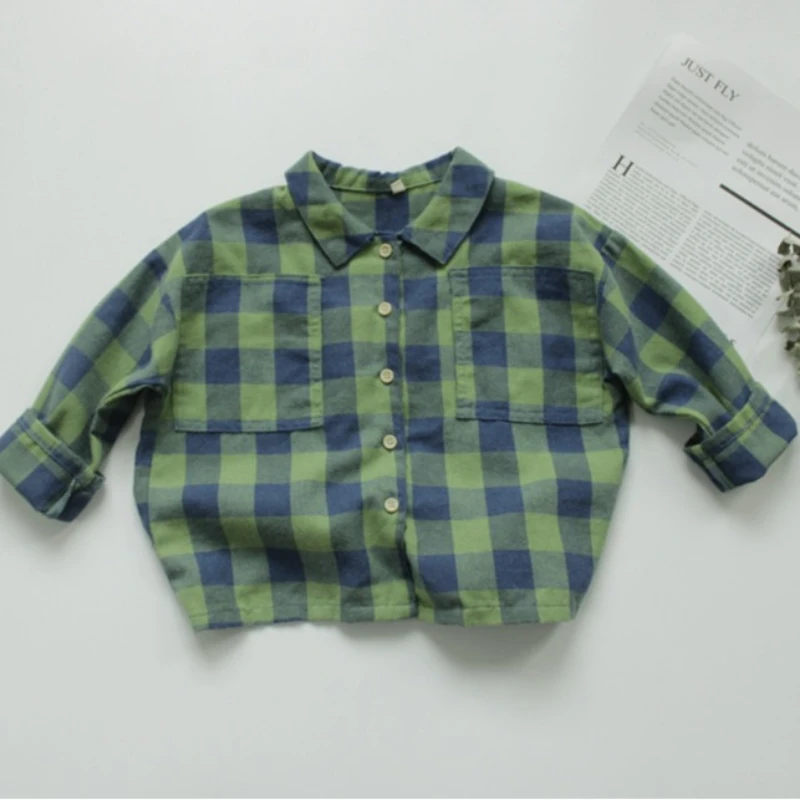 Children's Shirt Long Sleeved Plaid Lapel 2025 Spring Korean Version Classic Stylish Fresh Kids' Top
Children's Shirt Long Sleeved Plaid Lapel 2025 Spring Korean Version Classic Stylish Fresh Kids' Top