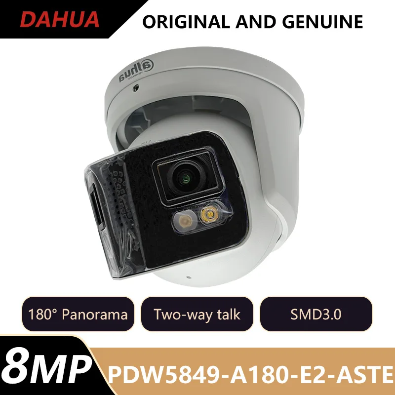 Dahua 2×4MP Полноцветный 180 ° Панорамная IP-камера с обнаружением движения, подсчет людей, защита по периметру IPC-PDW5849-A180-E2-ASTE
Dahua 2×4MP Полноцветный 180 ° Панорамная IP-камера с обнаружением движения, подсчет людей, защита по периметру IPC-PDW5849-A180-E2-ASTE