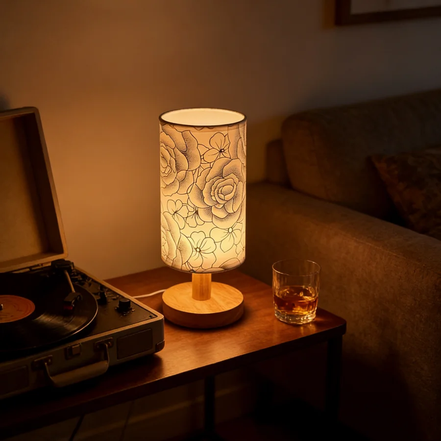 1PC Minimalist Floral Cylinder Lamp USB Powered Bedside Lamp for Dorm
1PC Minimalist Floral Cylinder Lamp USB Powered Bedside Lamp for Dorm