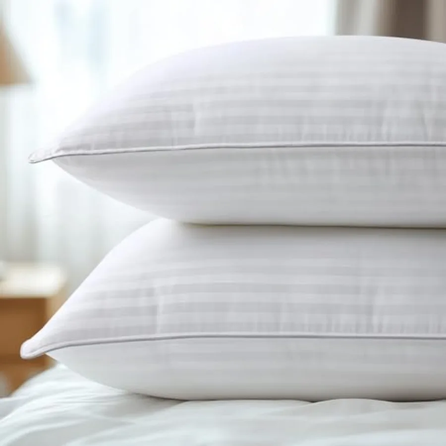 Bed Pillows Size Set of 2 Hotel Collection Down Alternative Pillows for Side Back or Stomach Sleepers Stable Neck Support
Bed Pillows Size Set of 2 Hotel Collection Down Alternative Pillows for Side Back or Stomach Sleepers Stable Neck Support