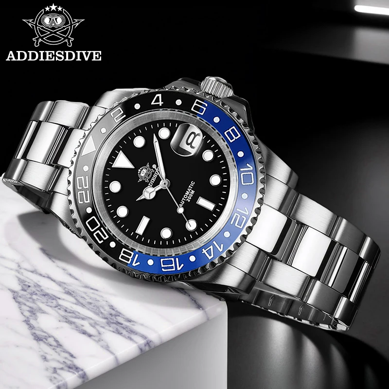 ADDIESDIVE Automatic Watches For Man NH35 Luxury Sapphire Glass Ceramic Bezel Watch 200m Waterproof Luminous Fashion Sport Watch
ADDIESDIVE Automatic Watches For Man NH35 Luxury Sapphire Glass Ceramic Bezel Watch 200m Waterproof Luminous Fashion Sport Watch