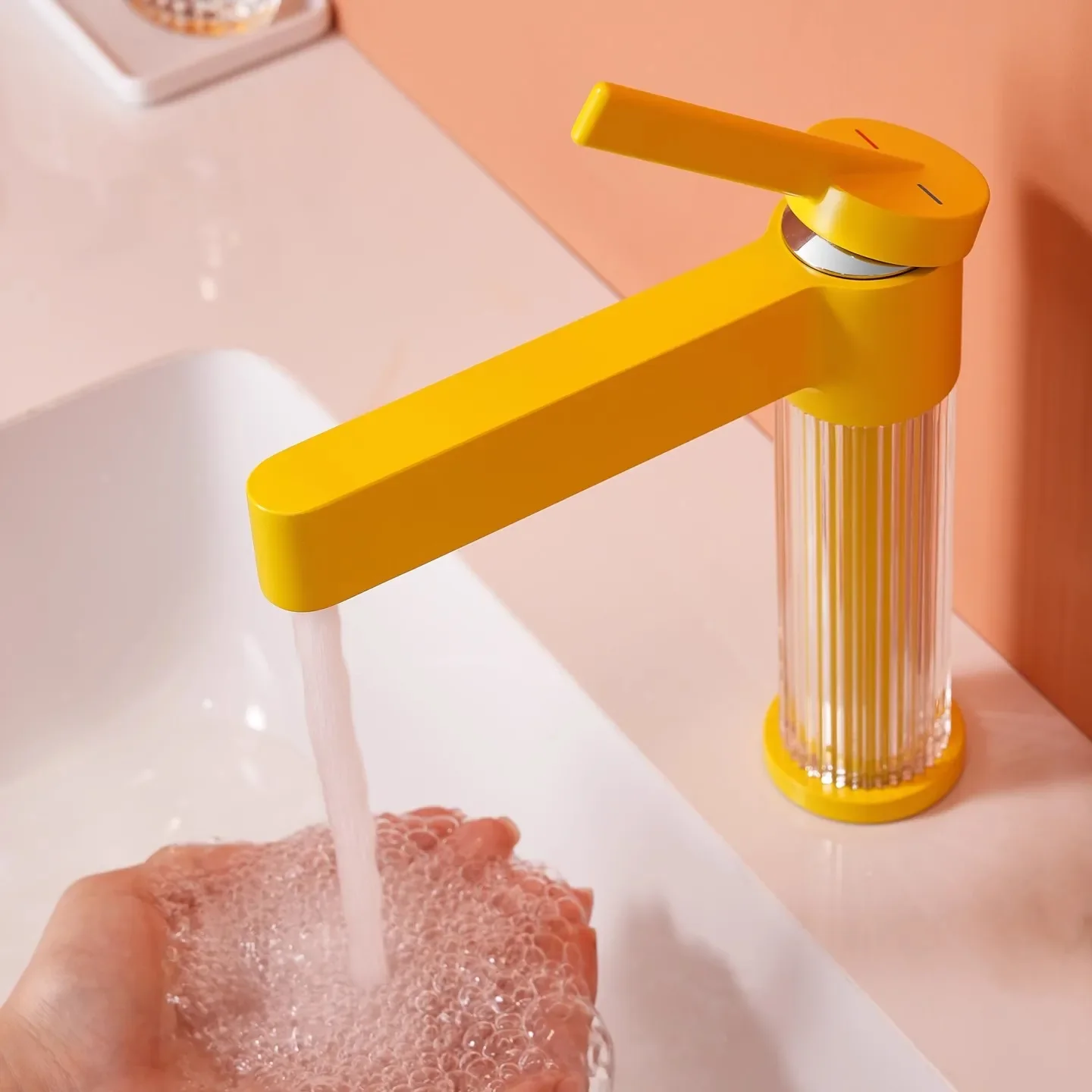 New Yellow Bathroom Basin Faucet Gray Sink Mixer Tap Hot Cold Brass Acrylic Faucet Deck Mounted Lavatory Crane Water Tap Chrome
New Yellow Bathroom Basin Faucet Gray Sink Mixer Tap Hot Cold Brass Acrylic Faucet Deck Mounted Lavatory Crane Water Tap Chrome