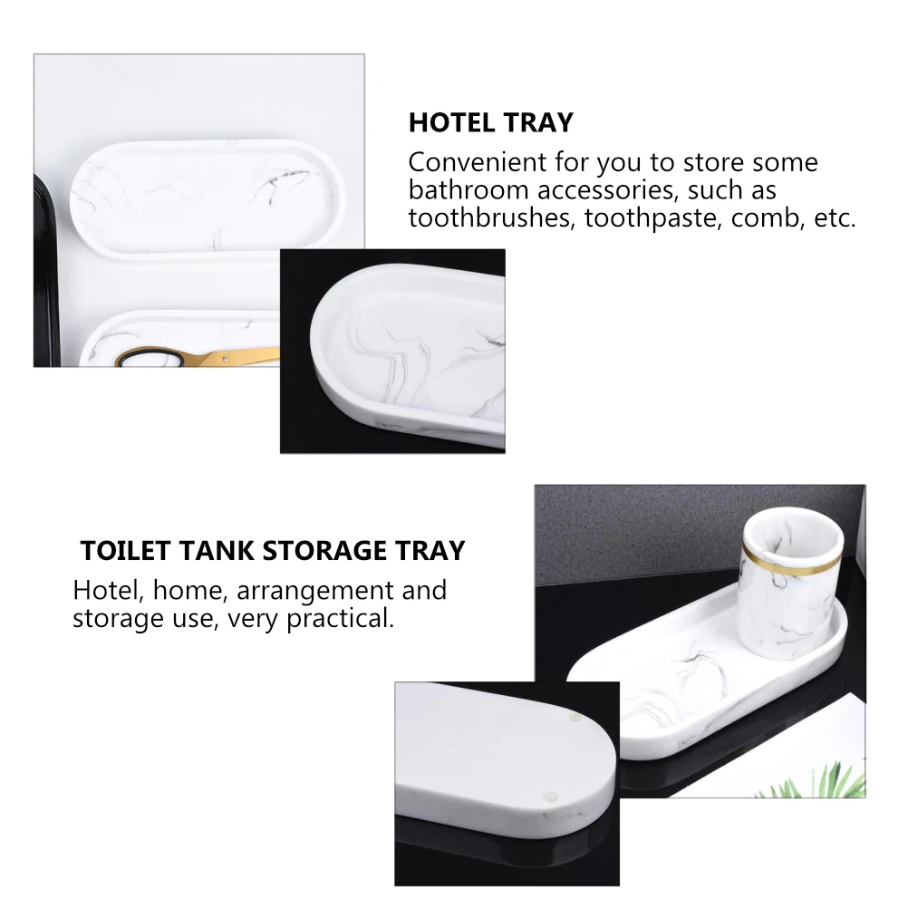Marble Texture Tray Resin Bathroom Accessories Nordic Storage Luxury Rust Free Easy Clean Sturdy Waterproof White Color
Marble Texture Tray Resin Bathroom Accessories Nordic Storage Luxury Rust Free Easy Clean Sturdy Waterproof White Color