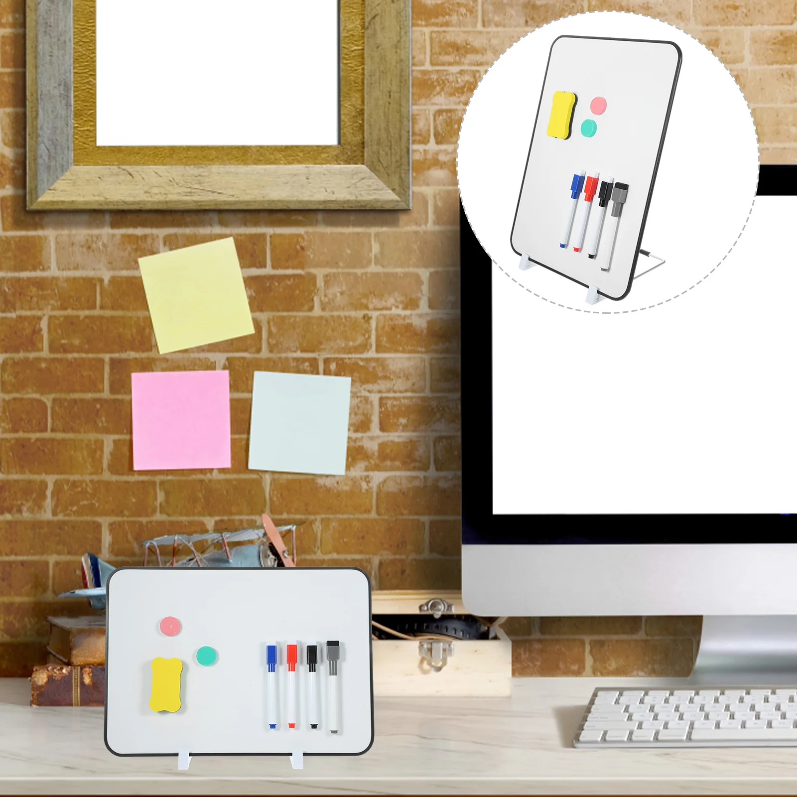 Magnetic Dry Board Double Sided Writing Whiteboards 25x35cm Portable Desk Stand Kids Marker Kids Drawing Board Eraser
Magnetic Dry Board Double Sided Writing Whiteboards 25x35cm Portable Desk Stand Kids Marker Kids Drawing Board Eraser