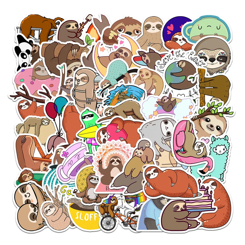 10/50PCS Cute Animal Stickers Funny Sloth Cartoon Sticker Kids Toys DIY Decoration Suitcase Fridge Laptop Guitar Car Bike Decals
10/50PCS Cute Animal Stickers Funny Sloth Cartoon Sticker Kids Toys DIY Decoration Suitcase Fridge Laptop Guitar Car Bike Decals