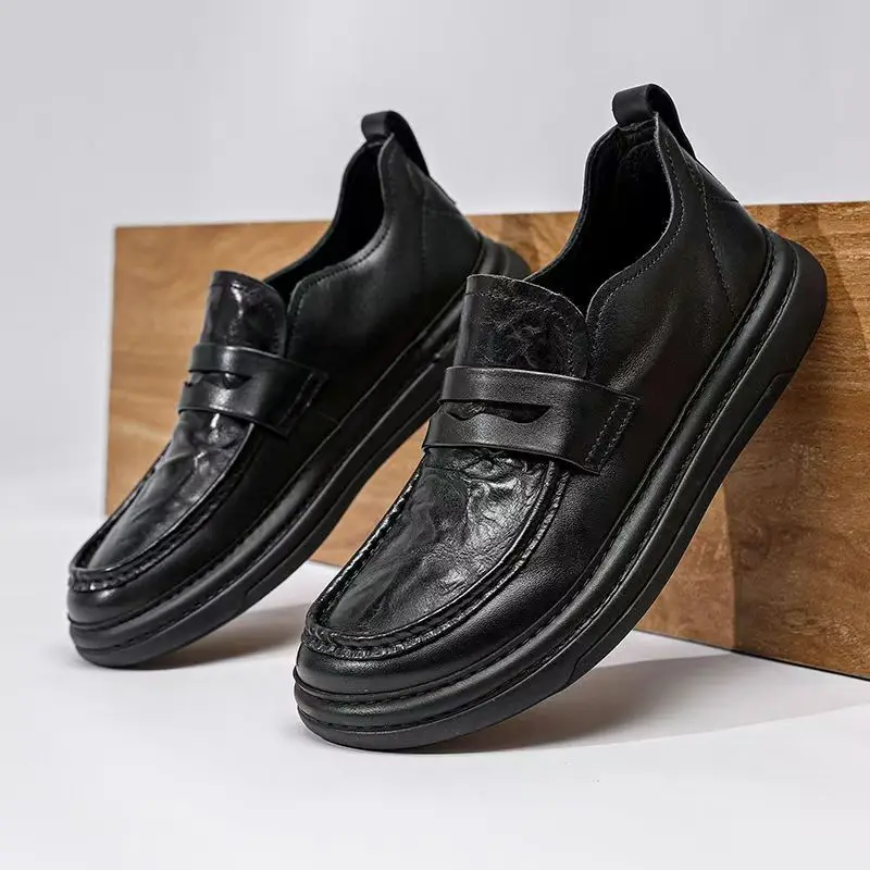 Men's Leather Shoes Platform Loafers Shoes for Man Casual Leather Shoes Leather Men's Shoe
Men's Leather Shoes Platform Loafers Shoes for Man Casual Leather Shoes Leather Men's Shoe