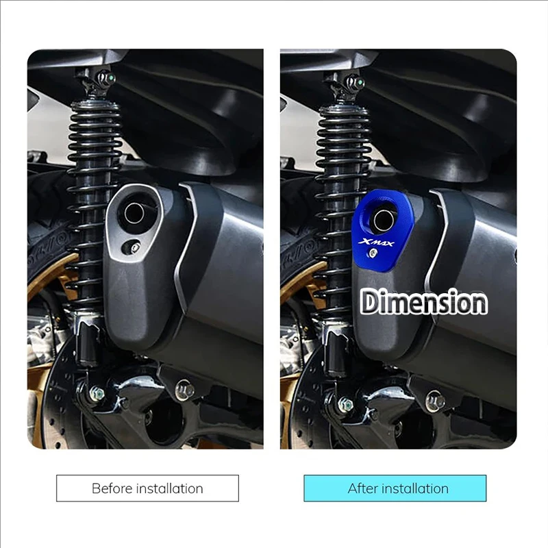 For Yamaha XMAX250 XMAX300 2017-2023 Exhaust Pipe Rear Cover Tip Tail Cover End Trim Caps Protection Motorcycle Accessories
For Yamaha XMAX250 XMAX300 2017-2023 Exhaust Pipe Rear Cover Tip Tail Cover End Trim Caps Protection Motorcycle Accessories