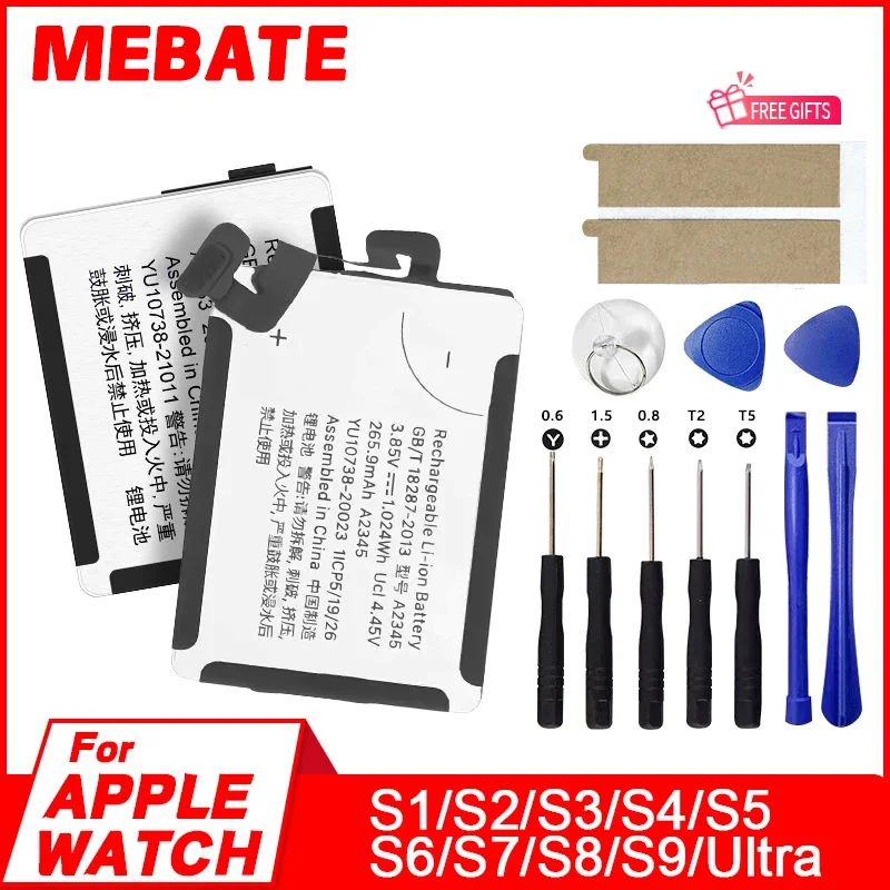 A2345 A2663 A1875 A1760 A2810 A2749 A2956 A2815 Аккумулятор для Apple Watch Series 1 2 3 4 5 6 7 8 9 SE2 Ultra/Ultra2 40/41/45/49 мм
A2345 A2663 A1875 A1760 A2810 A2749 A2956 A2815 Аккумулятор для Apple Watch Series 1 2 3 4 5 6 7 8 9 SE2 Ultra/Ultra2 40/41/45/49 мм