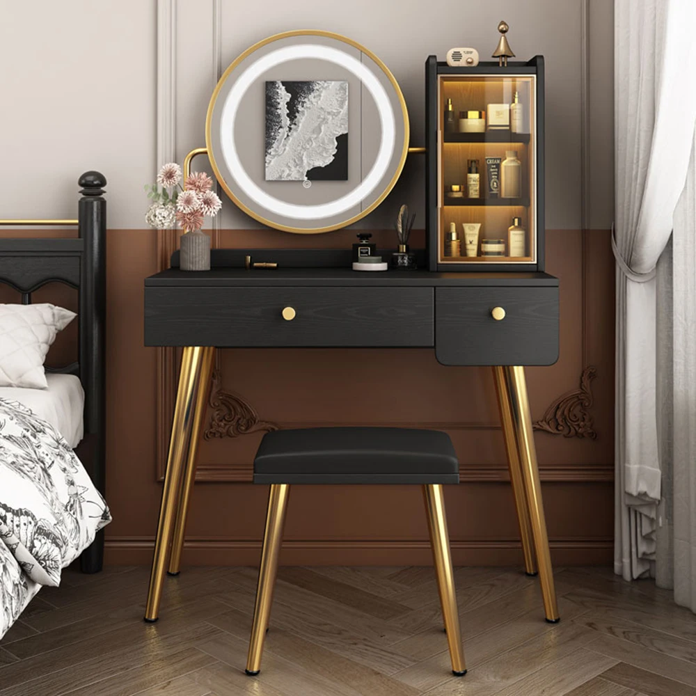 Mirror European Dressing Table Vintage Gold Beauty Salon Dressing Table Lights Modern Mobili Camera Da Letto Furniture Bedroom
Mirror European Dressing Table Vintage Gold Beauty Salon Dressing Table Lights Modern Mobili Camera Da Letto Furniture Bedroom