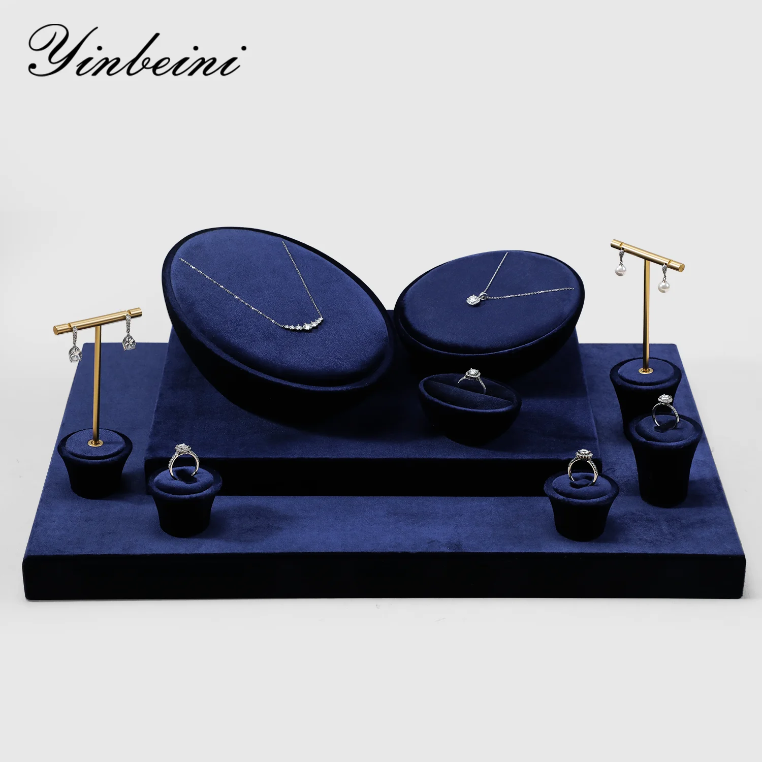 Набор витрин для ювелирных изделий Yinbeini: бархатные подставки для колец, серег, ожерелий, демонстрационные реквизиты для ювелирных изделий TB019
Набор витрин для ювелирных изделий Yinbeini: бархатные подставки для колец, серег, ожерелий, демонстрационные реквизиты для ювелирных изделий TB019