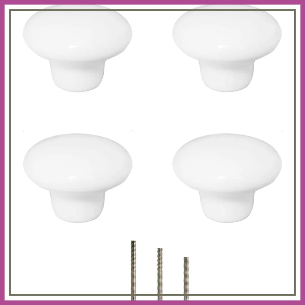 4X White Round Ceramic Cabinet Knobs, 32mm/1.25" with 3-Sized Screws for Kitchen Dresser Drawer Pull Handle
4X White Round Ceramic Cabinet Knobs, 32mm/1.25" with 3-Sized Screws for Kitchen Dresser Drawer Pull Handle