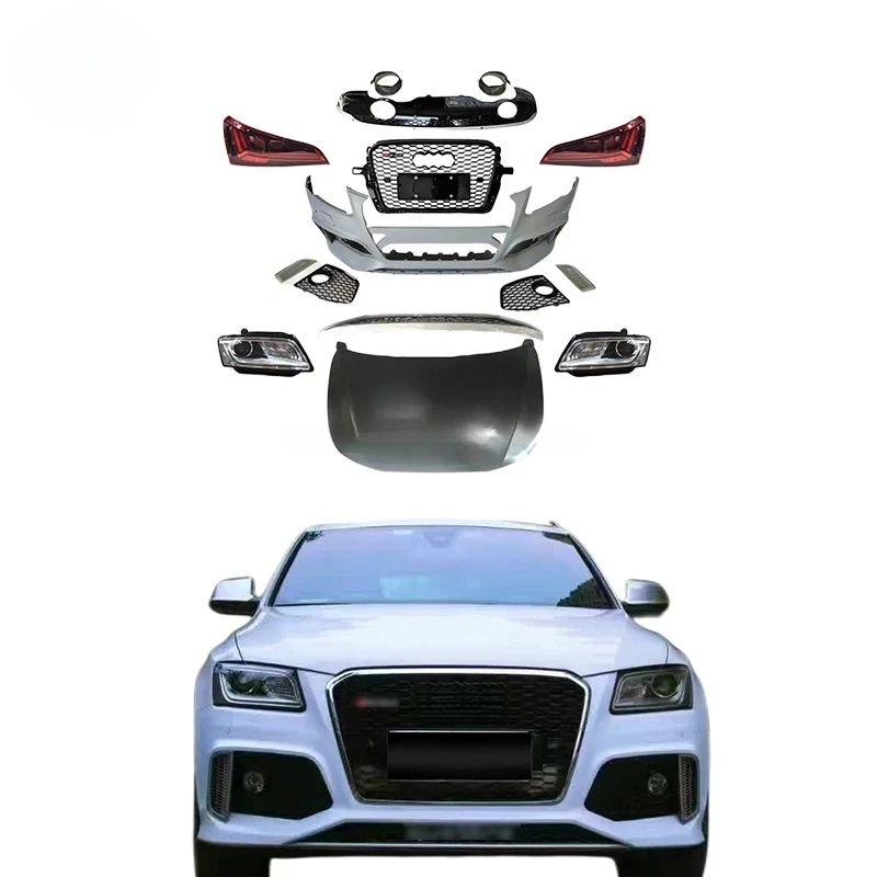 Old To New Bodykit 2009+ Q5 Upgrade To 2017 RSQ5 Front Car Bumpers Diffuser Headlights Taillights RSQ5 Engine Hood
Old To New Bodykit 2009+ Q5 Upgrade To 2017 RSQ5 Front Car Bumpers Diffuser Headlights Taillights RSQ5 Engine Hood