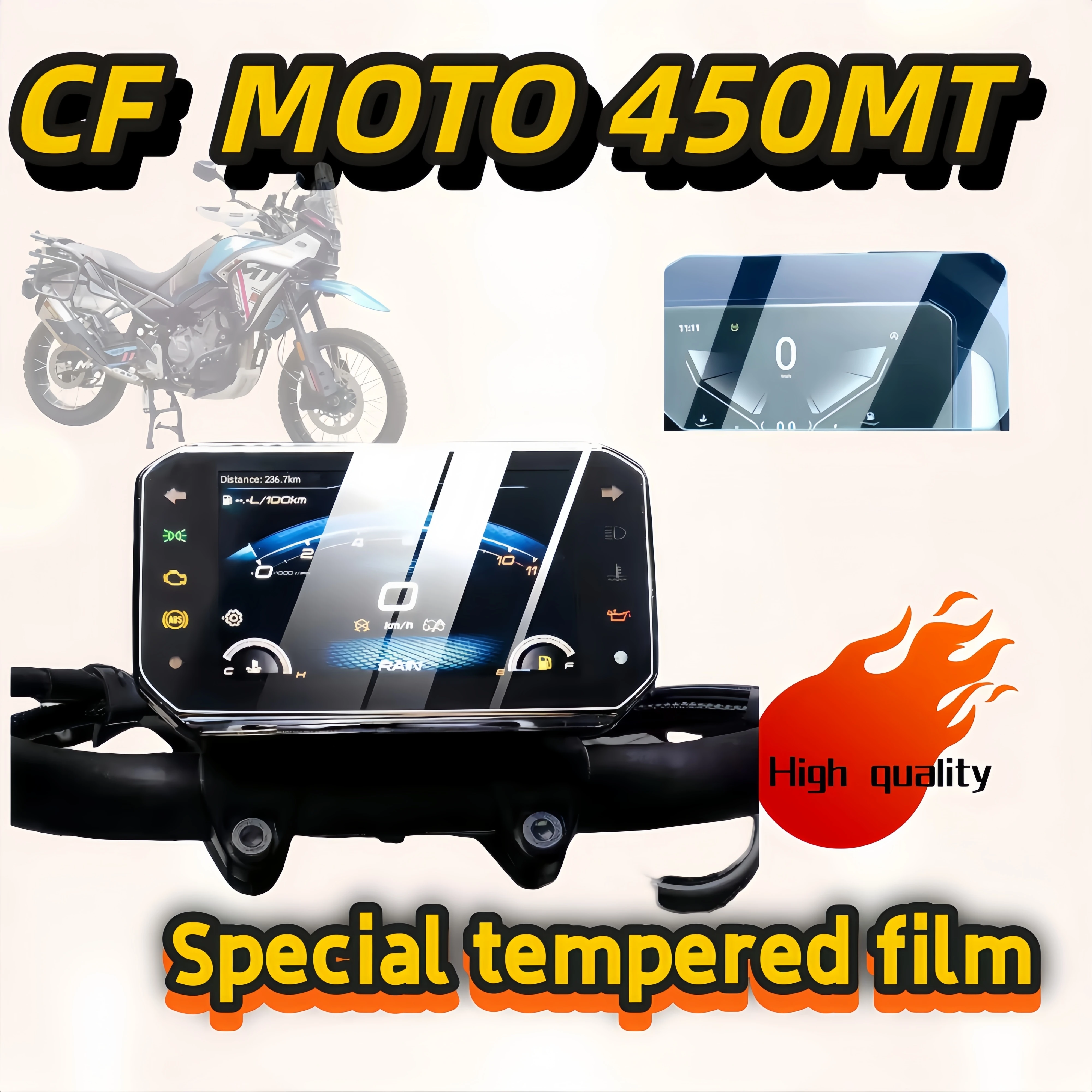 Для CFMOTO 450mt приборная пленка для модификации, закаленная пленка, устойчивая к царапинам, водонепроницаемая защитная наклейка, аксессуары для модификации 
Для CFMOTO 450mt приборная пленка для модификации, закаленная пленка, устойчивая к царапинам, водонепроницаемая защитная наклейка, аксессуары для модификации