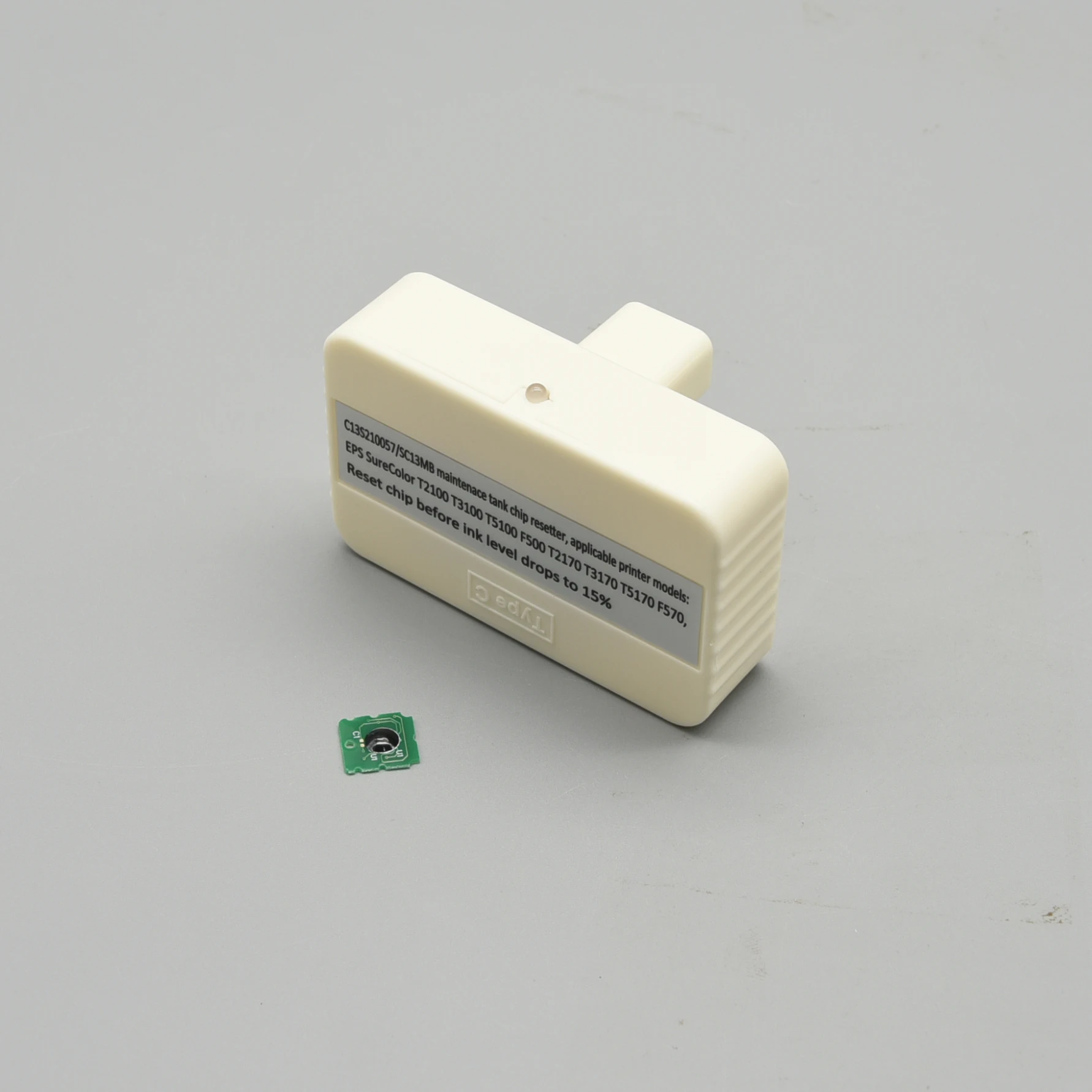 SC13MB S210057 Maintenance Ink Tank Chip resetter for Epson T2100 T3100 T5100 T2170 T3170 T5170 T3170 F570 F571 F500 Printer
SC13MB S210057 Maintenance Ink Tank Chip resetter for Epson T2100 T3100 T5100 T2170 T3170 T5170 T3170 F570 F571 F500 Printer