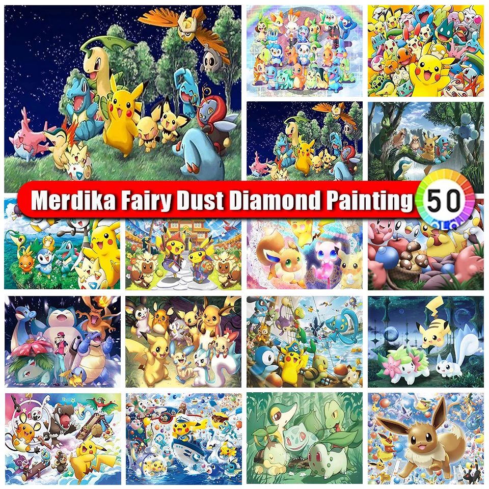 Merdika Zipper Bag Fairy Dust Diamond Painting Pikachu Rhinestone Picture 5D DIY Diamond Embroidery Anime Art Children's Gift
Merdika Zipper Bag Fairy Dust Diamond Painting Pikachu Rhinestone Picture 5D DIY Diamond Embroidery Anime Art Children's Gift