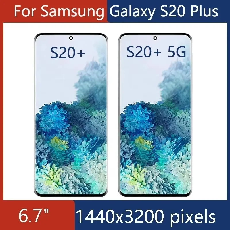 Amoled For Samsung Galaxy S20 Plus LCD Display 6.7" Samsung S20+ G985F/DS G986B Display LCD Touch Screen for samsung s20 Plus 5G
Amoled For Samsung Galaxy S20 Plus LCD Display 6.7" Samsung S20+ G985F/DS G986B Display LCD Touch Screen for samsung s20 Plus 5G