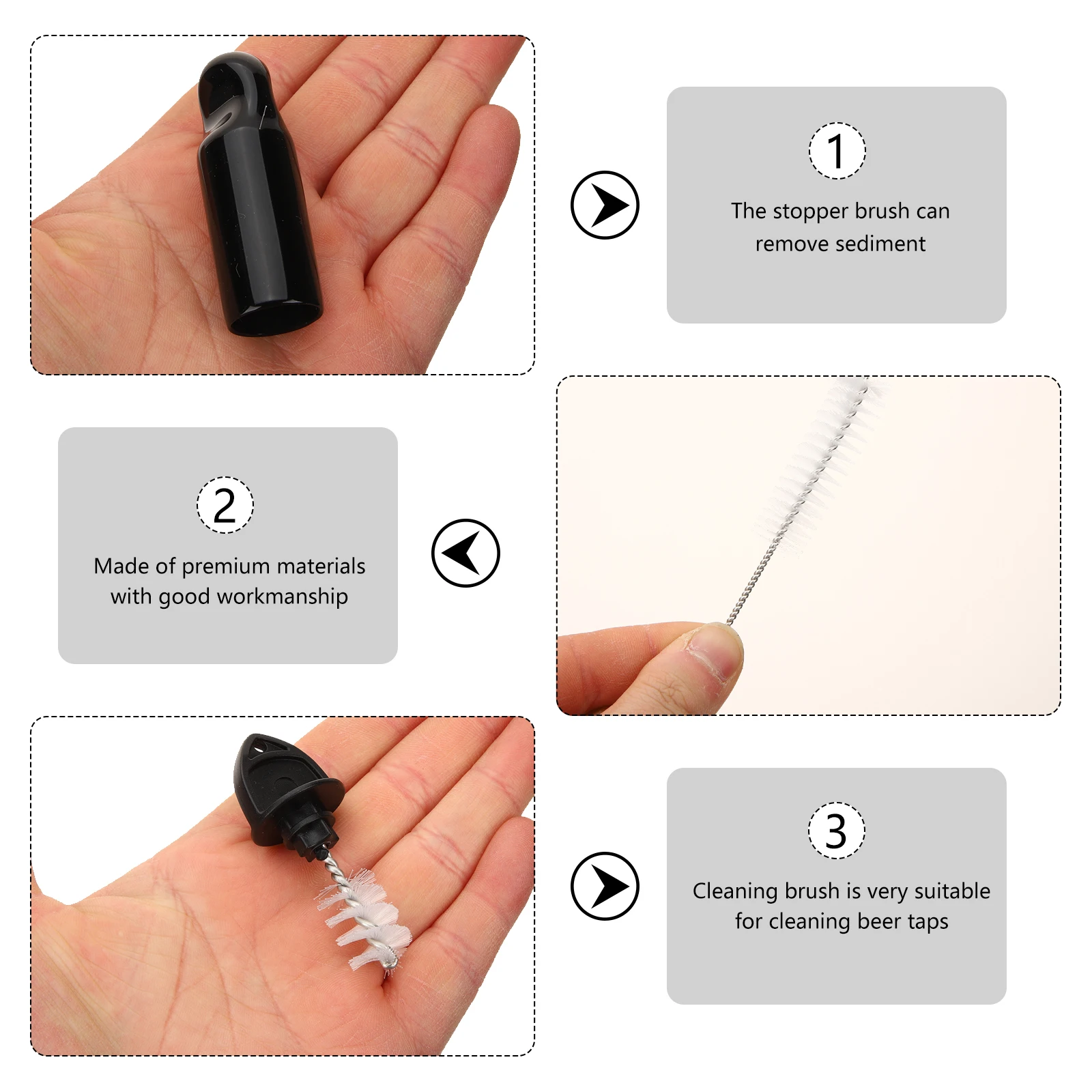 Plastic Beer Beer Line Cleaner Plug Dust Cover Cleaning Brush Caps PVC Draft Faucet Home Bar Kegerator KitBeer LineKeg
Plastic Beer Beer Line Cleaner Plug Dust Cover Cleaning Brush Caps PVC Draft Faucet Home Bar Kegerator KitBeer LineKeg