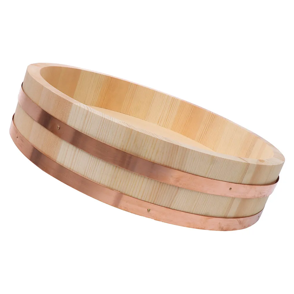 1Pcs Handmade Premium Wooden Sushi Rice Mixing Bowl Natural Unstained Rice Tub for Cooling Absorbing Moisture Making
1Pcs Handmade Premium Wooden Sushi Rice Mixing Bowl Natural Unstained Rice Tub for Cooling Absorbing Moisture Making