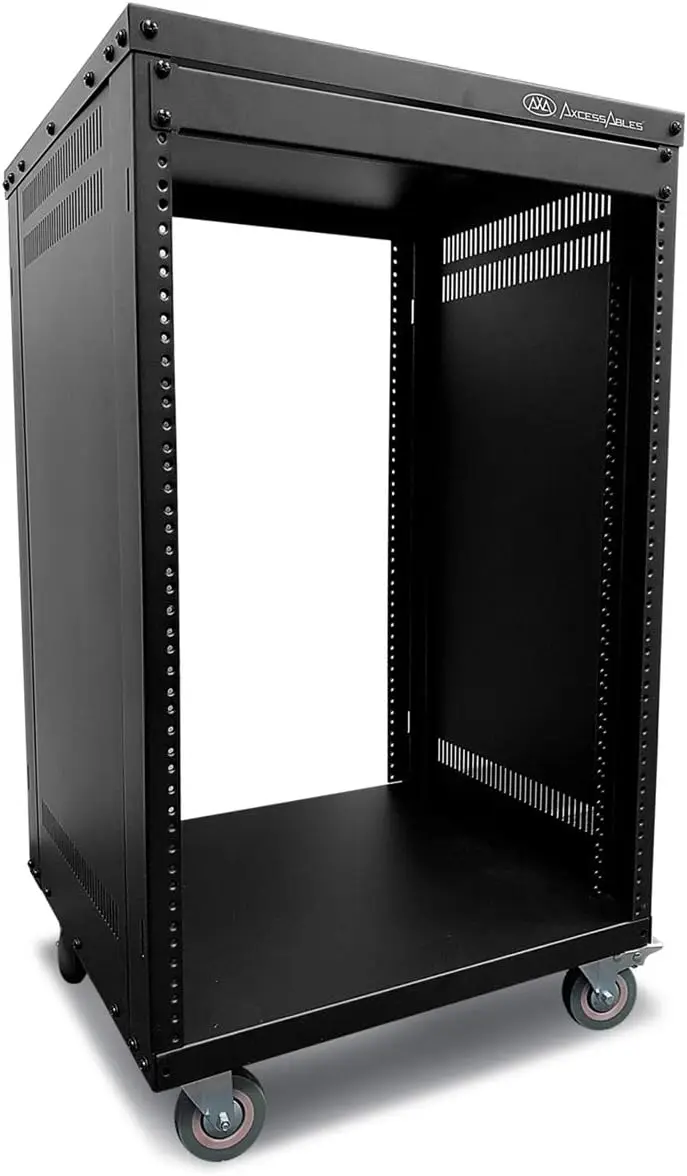 16U Metal AV Rack Cabinet with Wheels, 19-Inch Universal Equipment Rack for Home Server
16U Metal AV Rack Cabinet with Wheels, 19-Inch Universal Equipment Rack for Home Server