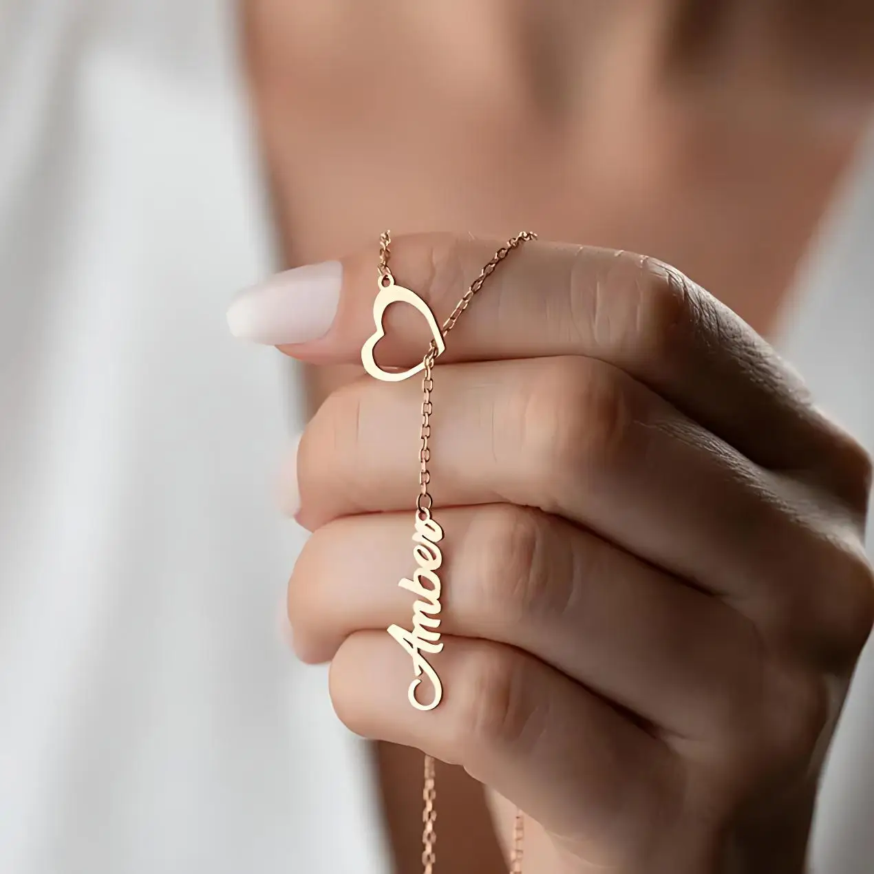 Custom Name Necklace Stainless Steel 18K Gold Plated Heart Choker Personalized Letter Pendant Jewelry Gift for Women
Custom Name Necklace Stainless Steel 18K Gold Plated Heart Choker Personalized Letter Pendant Jewelry Gift for Women