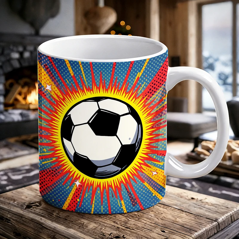 Comic Burst Football Ceramic Mug, Coffee Cup, Milk Cup, Office Tea Cup, Drinking Cup, Gift for Friends, Fade-Resistant
Comic Burst Football Ceramic Mug, Coffee Cup, Milk Cup, Office Tea Cup, Drinking Cup, Gift for Friends, Fade-Resistant