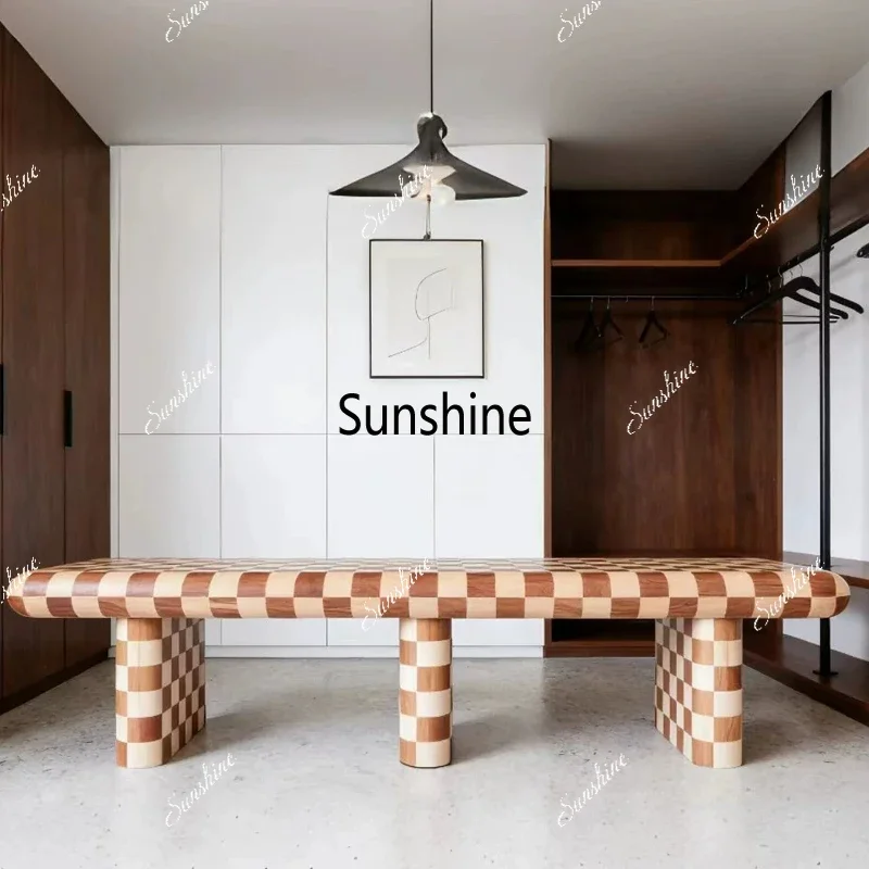 Medieval solid wood bench living room entrance stool bed and breakfast bedroom leisure seatTJ
Medieval solid wood bench living room entrance stool bed and breakfast bedroom leisure seatTJ
