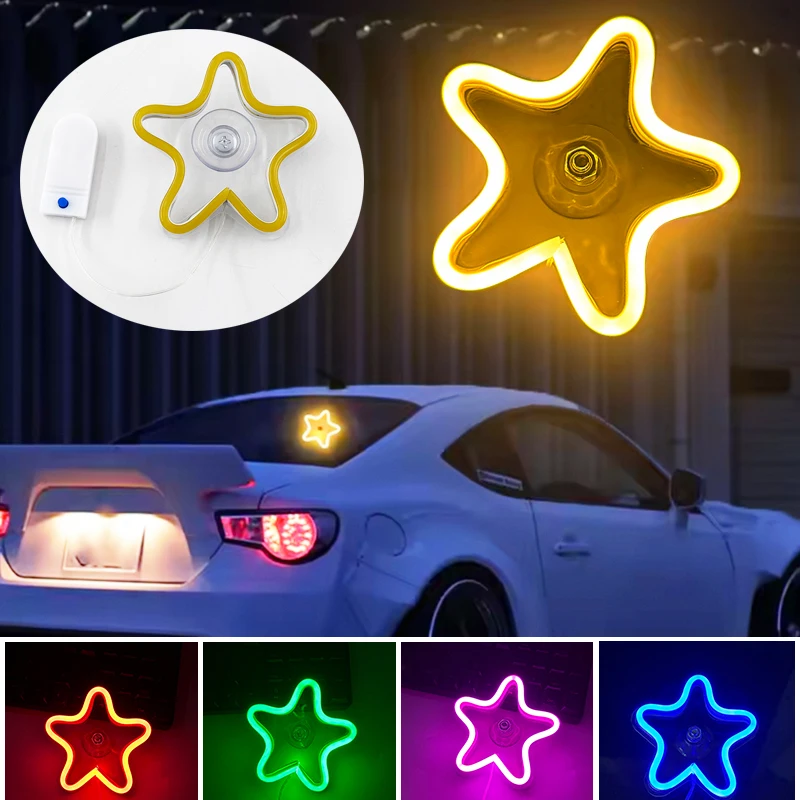 Car neon window lights glowing Star-shaped atmosphere lights Luminous Neon Ambient Lights Cars Accessories Party Glow Supplies
Car neon window lights glowing Star-shaped atmosphere lights Luminous Neon Ambient Lights Cars Accessories Party Glow Supplies