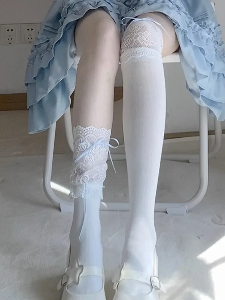 Japanese Cute Lolita Knee High Socks Women Stockings Sexy Lace Bow Long Socks Thigh High Stockings Sweet Girls Kawaii Stockings
Japanese Cute Lolita Knee High Socks Women Stockings Sexy Lace Bow Long Socks Thigh High Stockings Sweet Girls Kawaii Stockings