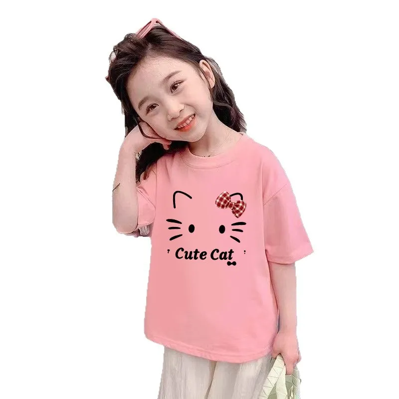 Cotton Short Sleeve Kids Cute Base Layer Loose Big Children Top, Breathable Soft Casual Summer Fashion Collection
Cotton Short Sleeve Kids Cute Base Layer Loose Big Children Top, Breathable Soft Casual Summer Fashion Collection