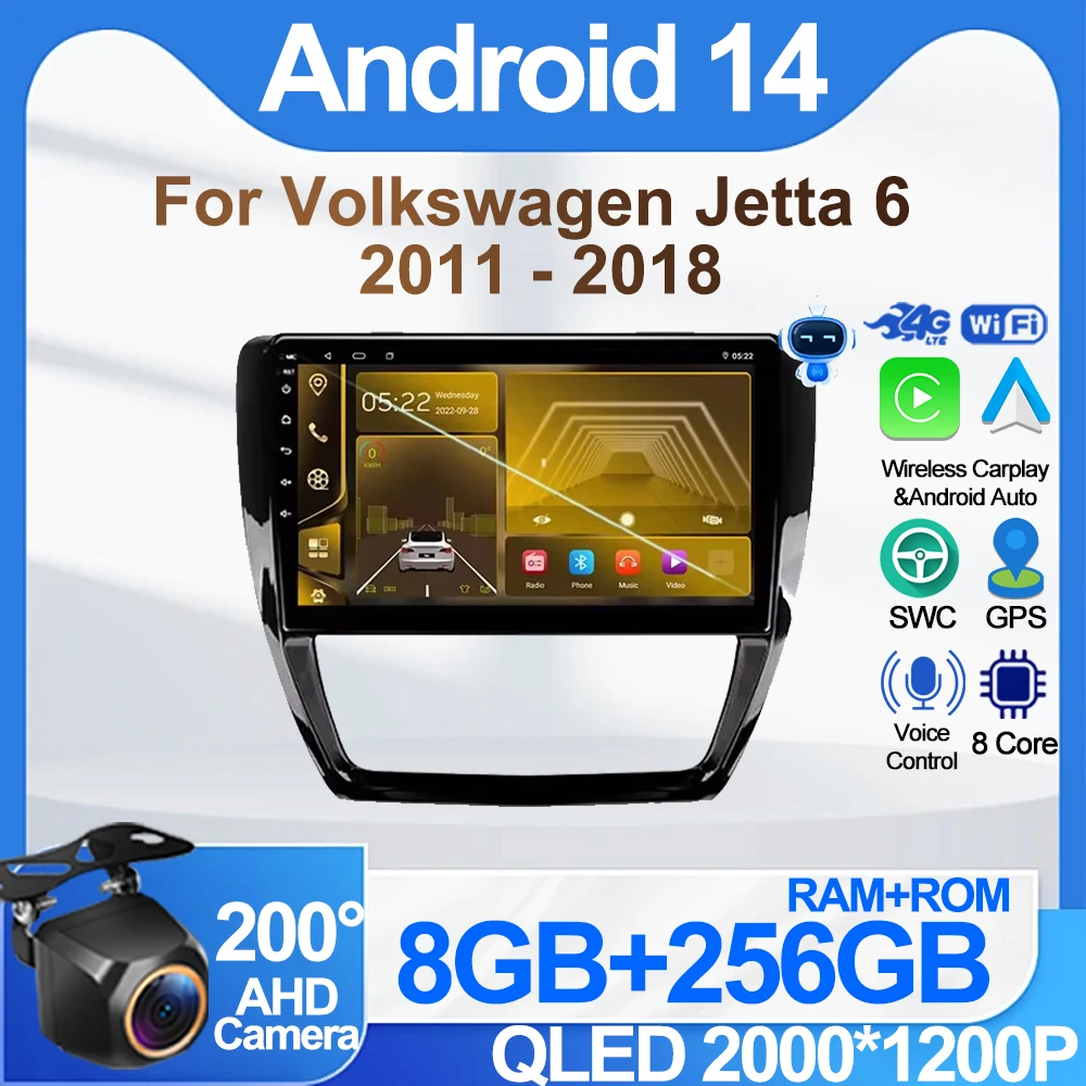 Android 14 For Volkswagen Jetta 6 2011 - 2018 Stereo Head Unit No 2din DVD GPS Navigation Multimedia Player 8 Core Carplay DSP
Android 14 For Volkswagen Jetta 6 2011 - 2018 Stereo Head Unit No 2din DVD GPS Navigation Multimedia Player 8 Core Carplay DSP