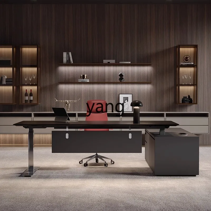 LM intelligent electric lifting boss table big class desk manager president office desk and chair combination
LM intelligent electric lifting boss table big class desk manager president office desk and chair combination