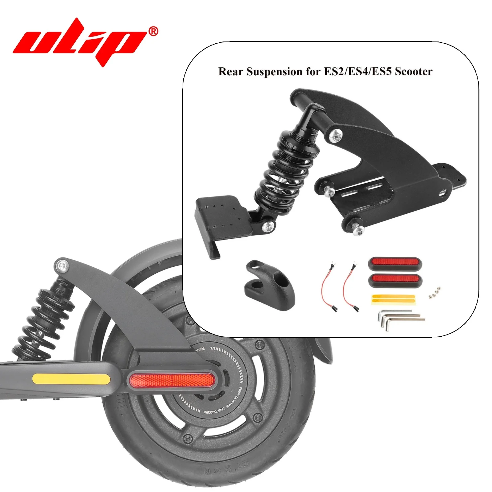Ulip Shockproof Kickscooter Rear Suspension Parts for Segway Ninebot ES2 ES4 ES5 Scooter Upgrade Accessories Shock Absorber Kits
Ulip Shockproof Kickscooter Rear Suspension Parts for Segway Ninebot ES2 ES4 ES5 Scooter Upgrade Accessories Shock Absorber Kits
