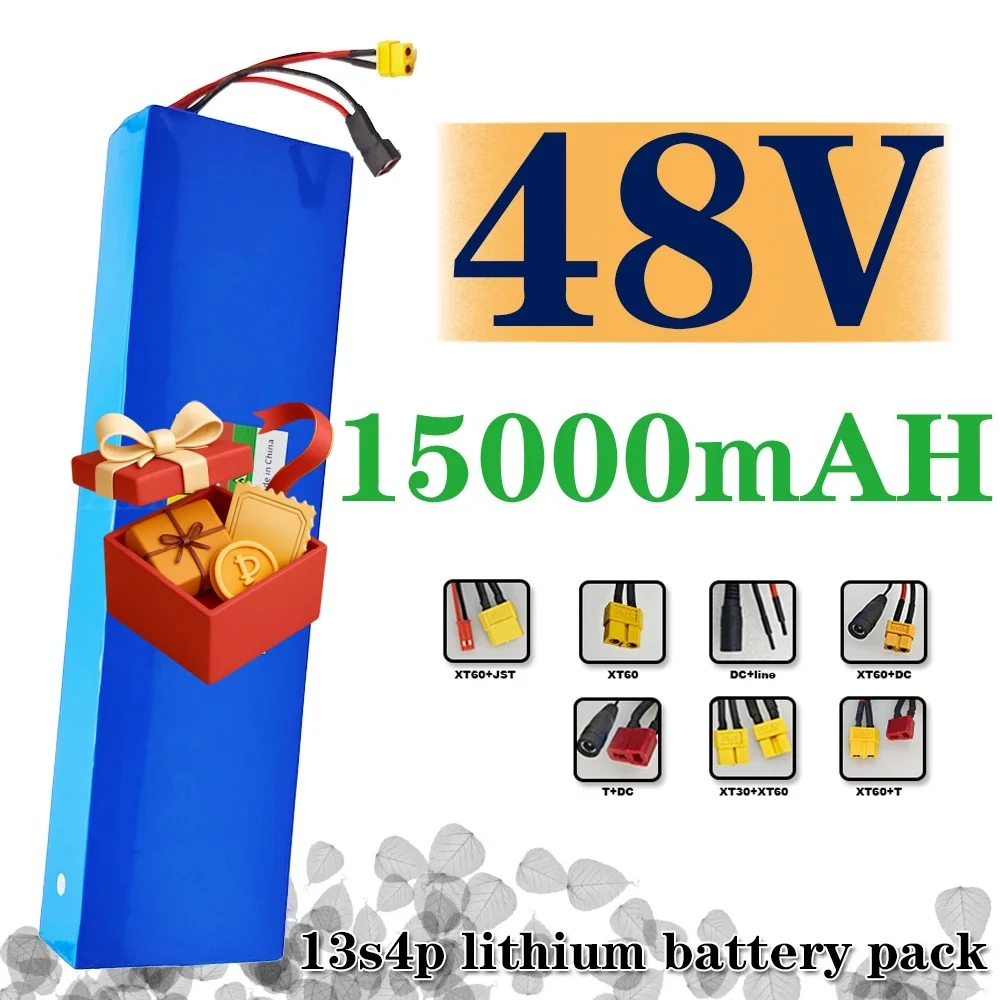 48V 15Ah 18650 lithium 13S4P battery pack with BMS suitable for Kugoo M4/M4 Pro/Max Speed to replace built-in batteries
48V 15Ah 18650 lithium 13S4P battery pack with BMS suitable for Kugoo M4/M4 Pro/Max Speed to replace built-in batteries