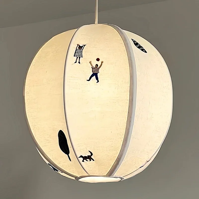 Designer Children's Room Bedroom Bedhead Atmosphere Lamps Dining Room Wind Cotton Hemp Fabric Embroidery Craft Pendant Light
Designer Children's Room Bedroom Bedhead Atmosphere Lamps Dining Room Wind Cotton Hemp Fabric Embroidery Craft Pendant Light