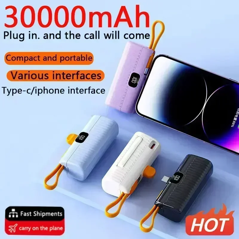 30000mAh Mini Wireless Power Bank High Capacity Fast Charging Mobile Power Supply Emergency External Battery For iPhone Type-c
30000mAh Mini Wireless Power Bank High Capacity Fast Charging Mobile Power Supply Emergency External Battery For iPhone Type-c