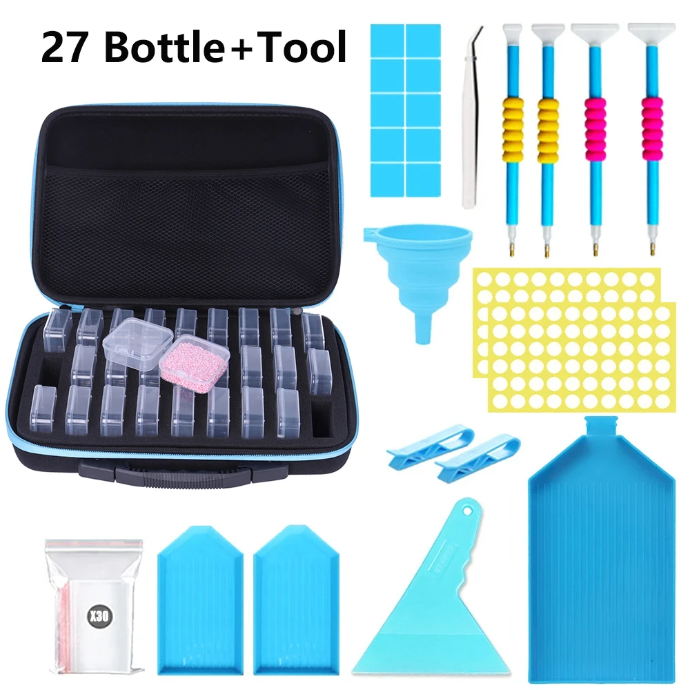 27 Square 5.5CM Bottles Diamond Painting Box Tool Container Storage Box Carry Case Holder Hand Bag Zipper Design Shockproof Dura
27 Square 5.5CM Bottles Diamond Painting Box Tool Container Storage Box Carry Case Holder Hand Bag Zipper Design Shockproof Dura