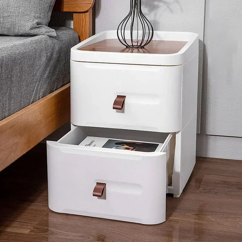 -Storage White Nightstand Modern Minimalist Home Nightstand
-Storage White Nightstand Modern Minimalist Home Nightstand