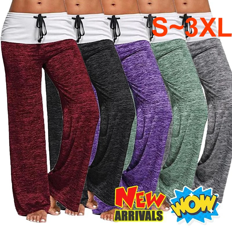 Women's Fashion Loose Wide Leg Yoga Pants Casual Soft and Comfortable High Waist Pants Drawstring Elastic Sports Pants
Women's Fashion Loose Wide Leg Yoga Pants Casual Soft and Comfortable High Waist Pants Drawstring Elastic Sports Pants