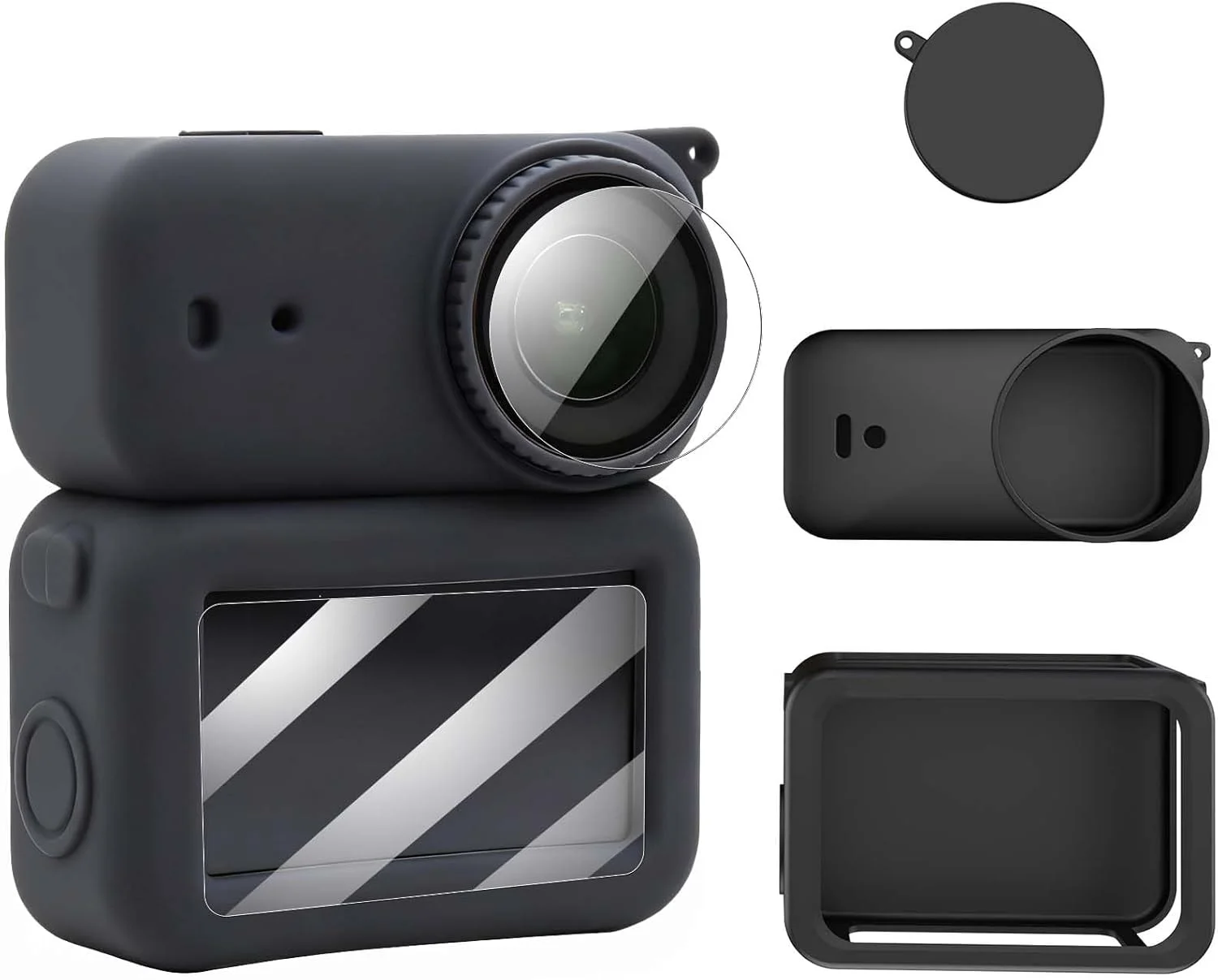 Camera Protection Kit for DJI Osmo Nano Screen Tempered Glass,Silicone Case with Lens Cap Cover Full Protection Accessories
Camera Protection Kit for DJI Osmo Nano Screen Tempered Glass,Silicone Case with Lens Cap Cover Full Protection Accessories