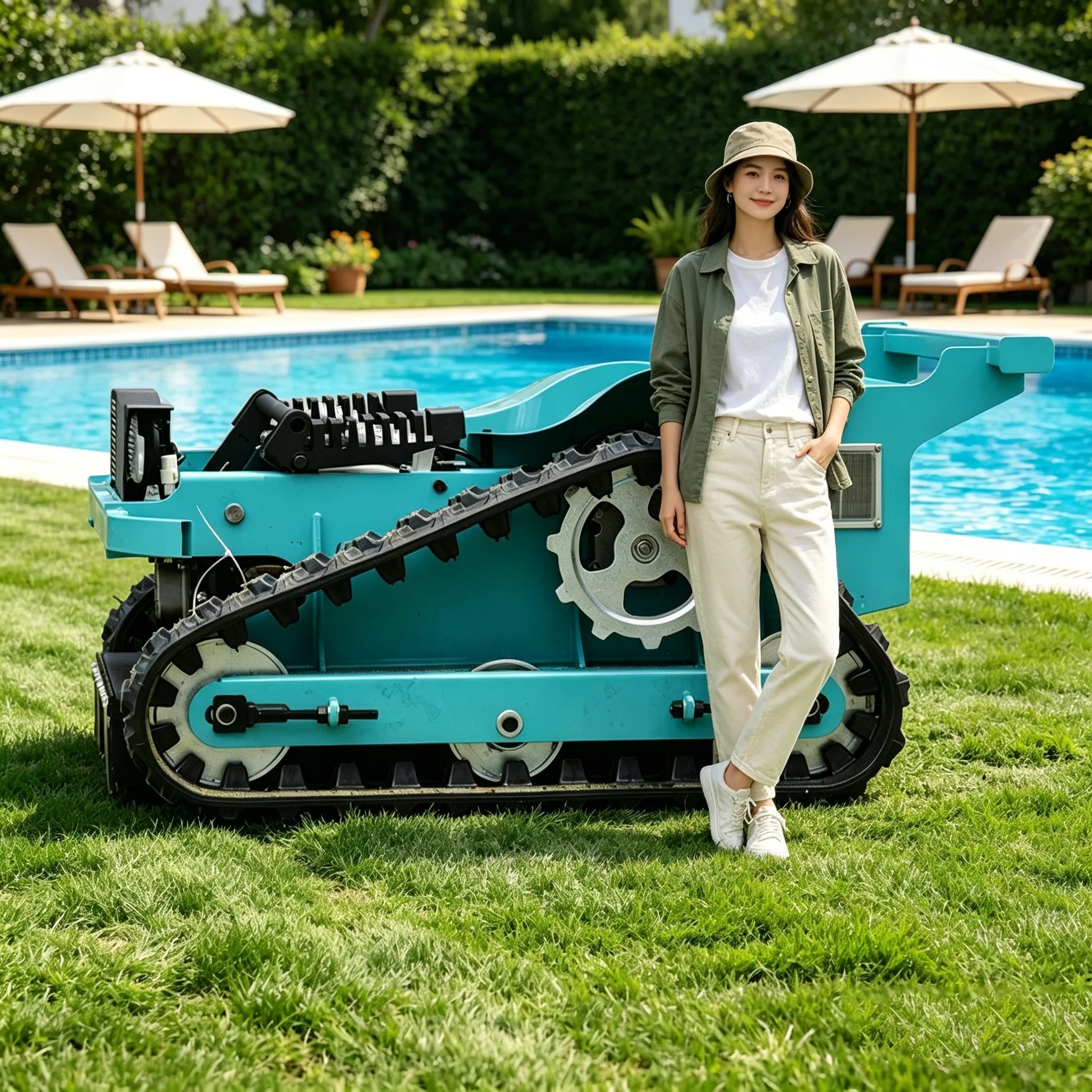 Customized all terrain lawn mower with adjustable height, suitable for hills, slopes, rough grass, and complex terrains
Customized all terrain lawn mower with adjustable height, suitable for hills, slopes, rough grass, and complex terrains
