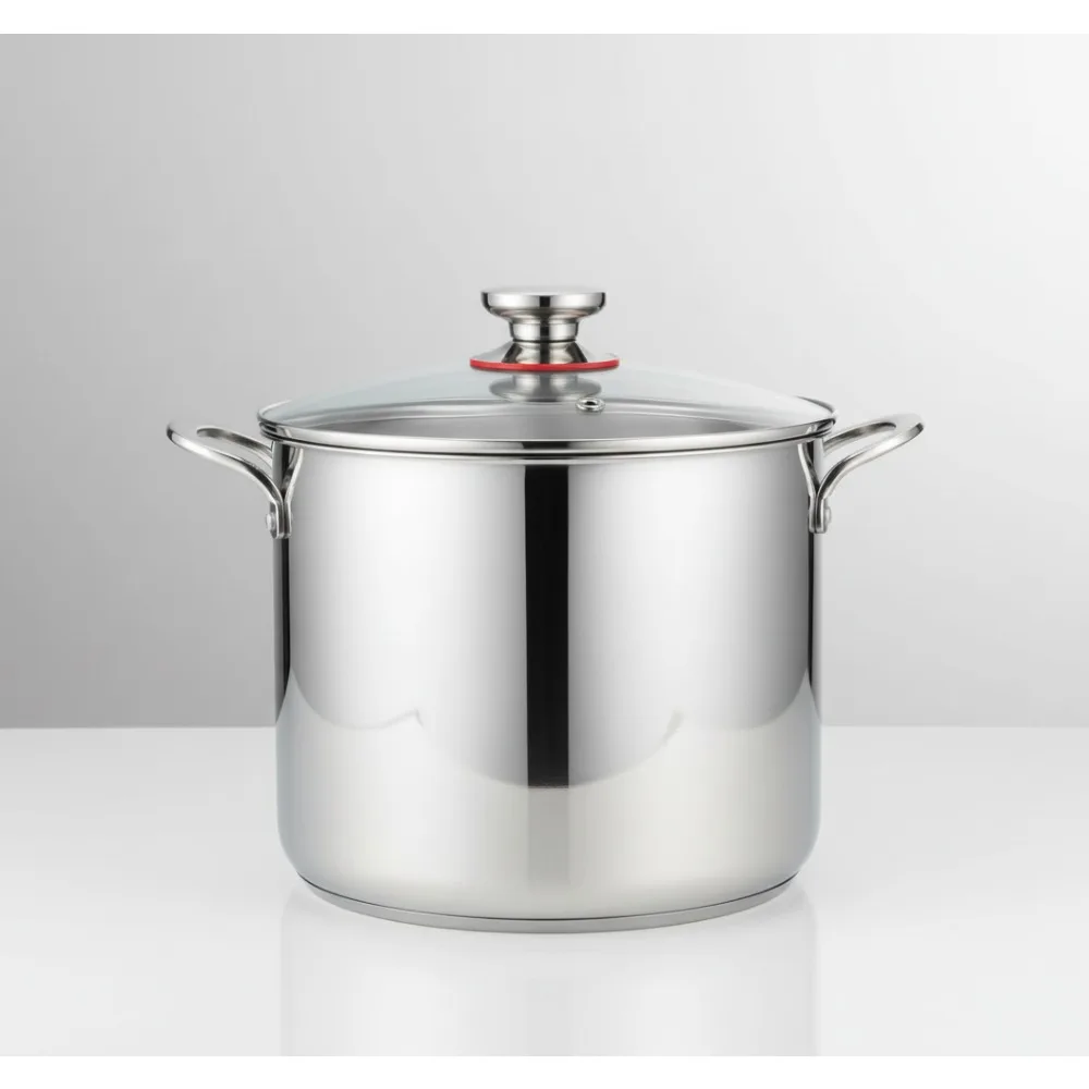 12-литровая кастрюля из нержавеющей стали со стеклянной крышкой, большая посуда для приготовления макаронного супа на индукционных газовых электрических плит
12-литровая кастрюля из нержавеющей стали со стеклянной крышкой, большая посуда для приготовления макаронного супа на индукционных газовых электрических плит