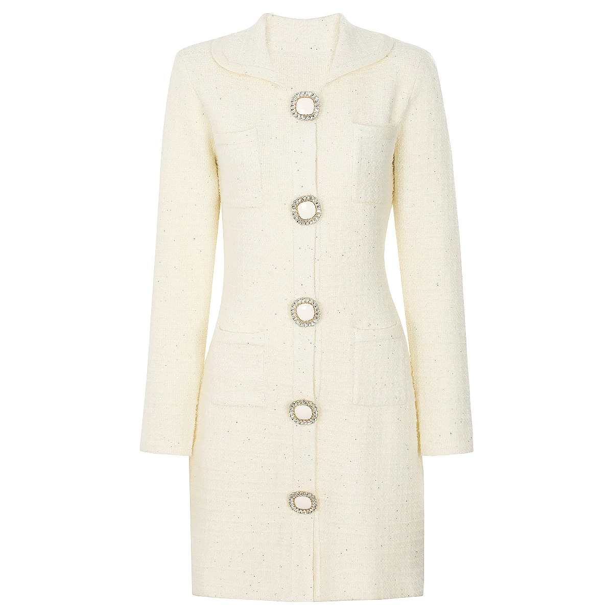 High End Quality Spring And Autumn New Style Fashionable Temperament Commuting Slim Fit Long Sleeved Bright Silk Knitted Dress
High End Quality Spring And Autumn New Style Fashionable Temperament Commuting Slim Fit Long Sleeved Bright Silk Knitted Dress