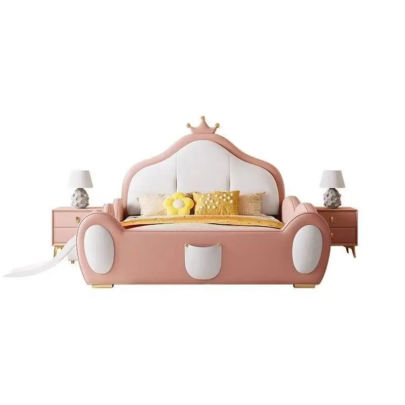 ¥#2025 Luxury Girls Princess Boys Prince Bedroom Furniture Wooden Set Children Bed Frame Leather Bed With Guardrail for Children
¥#2025 Luxury Girls Princess Boys Prince Bedroom Furniture Wooden Set Children Bed Frame Leather Bed With Guardrail for Children