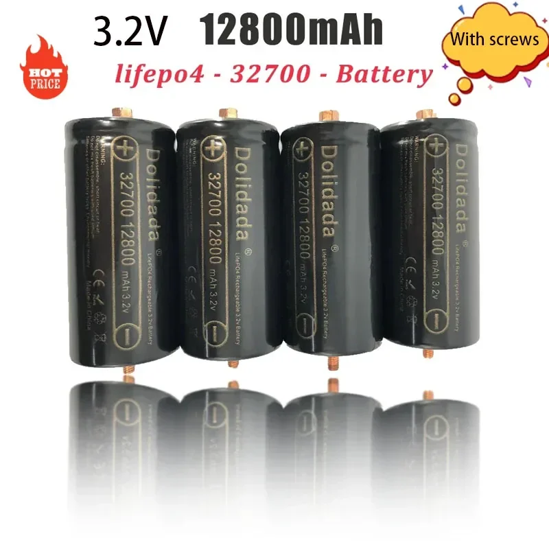 Best Selling Brand New 32700 12800mAh Lifepo4 Rechargeable Battery 3.2V Lithium Iron Phosphate Battery with Screws
Best Selling Brand New 32700 12800mAh Lifepo4 Rechargeable Battery 3.2V Lithium Iron Phosphate Battery with Screws