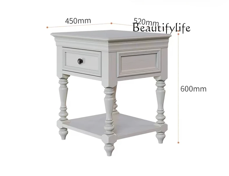 Light luxury American white solid wood edge few movable sofa bedside bedside tea simple
Light luxury American white solid wood edge few movable sofa bedside bedside tea simple