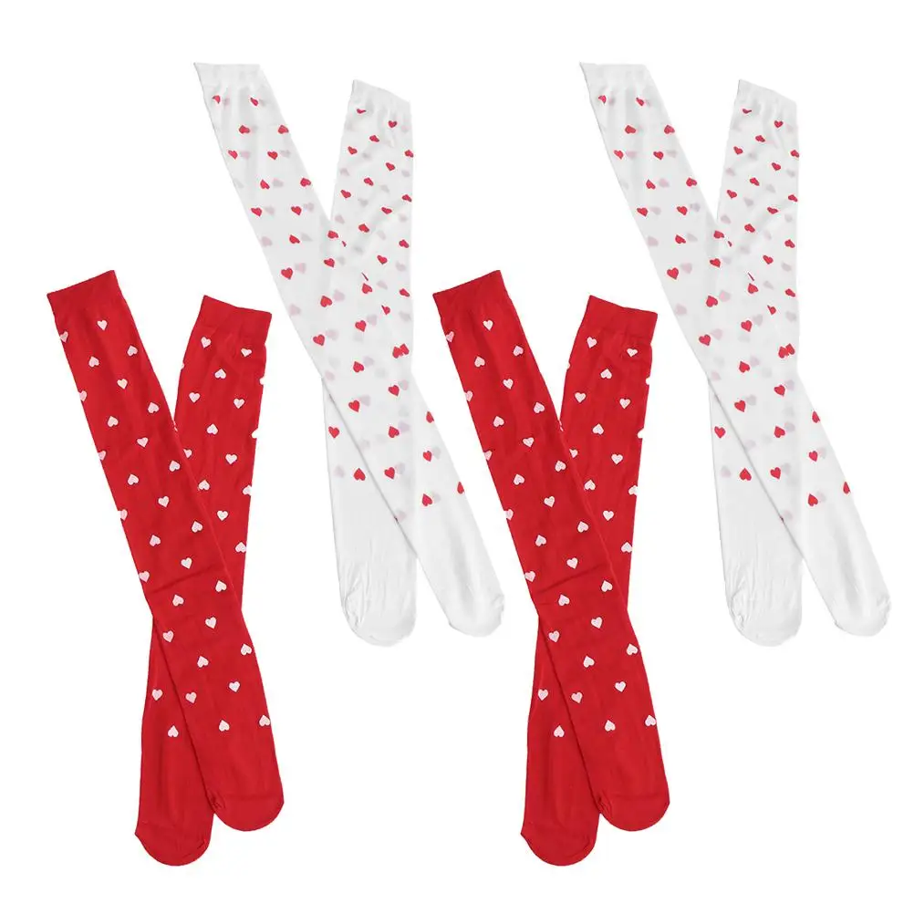 Love Print Stockings Red Polyester Holiday Women Funny Slipper Socks Heart Design Over Knee Length Soft Comfortable Valentine
Love Print Stockings Red Polyester Holiday Women Funny Slipper Socks Heart Design Over Knee Length Soft Comfortable Valentine
